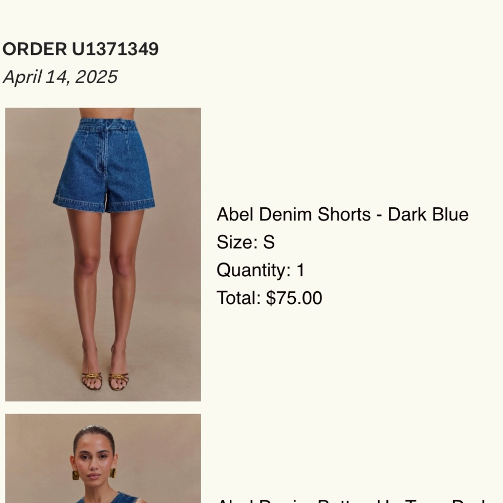 Meshki Abel Denim Shorts